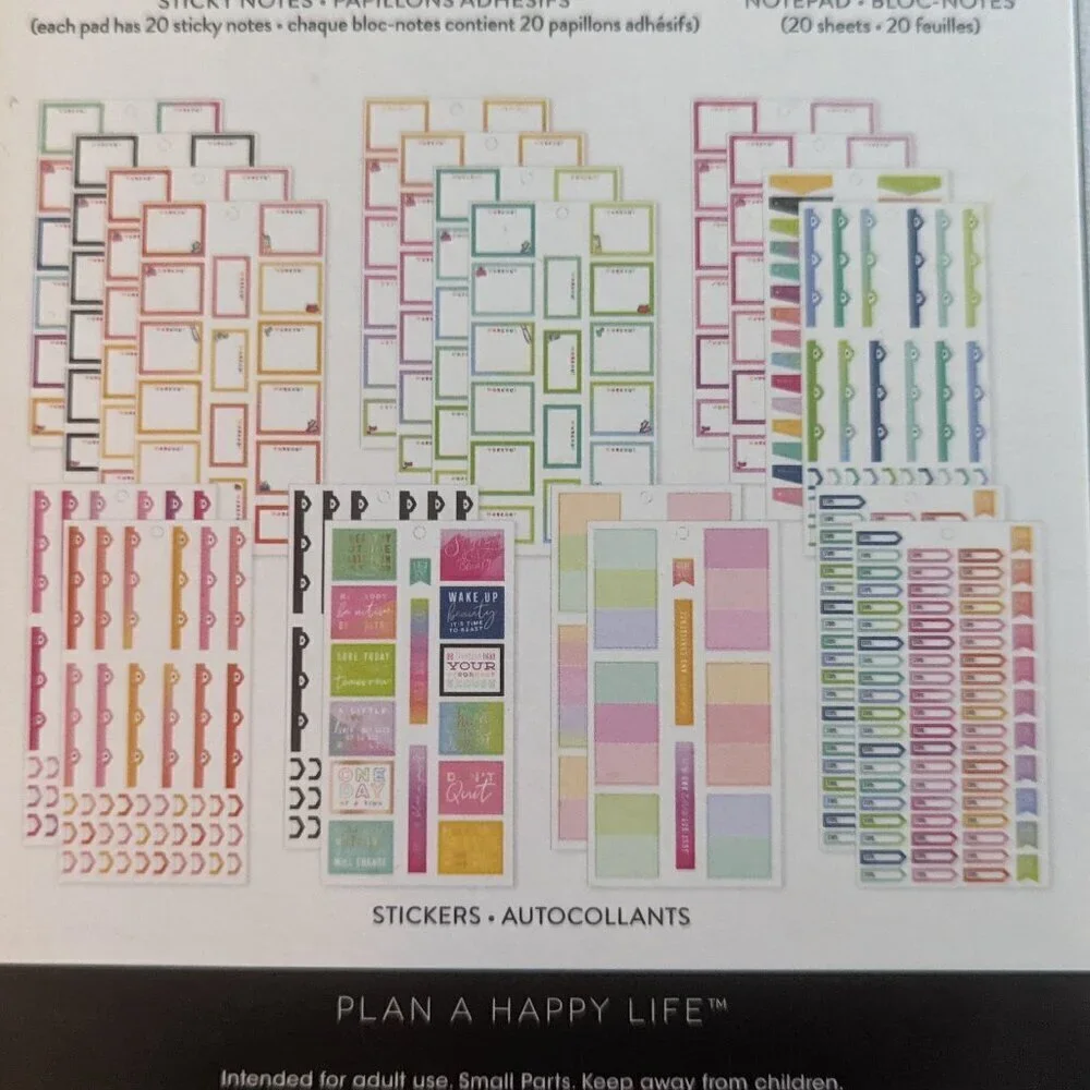 NWT Sweat Smile Repeat 638 Happy Planner Accessory Pack Stickers Fitness Workout